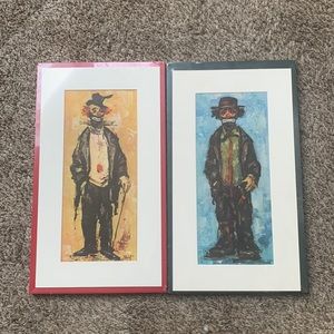 2 clown posters